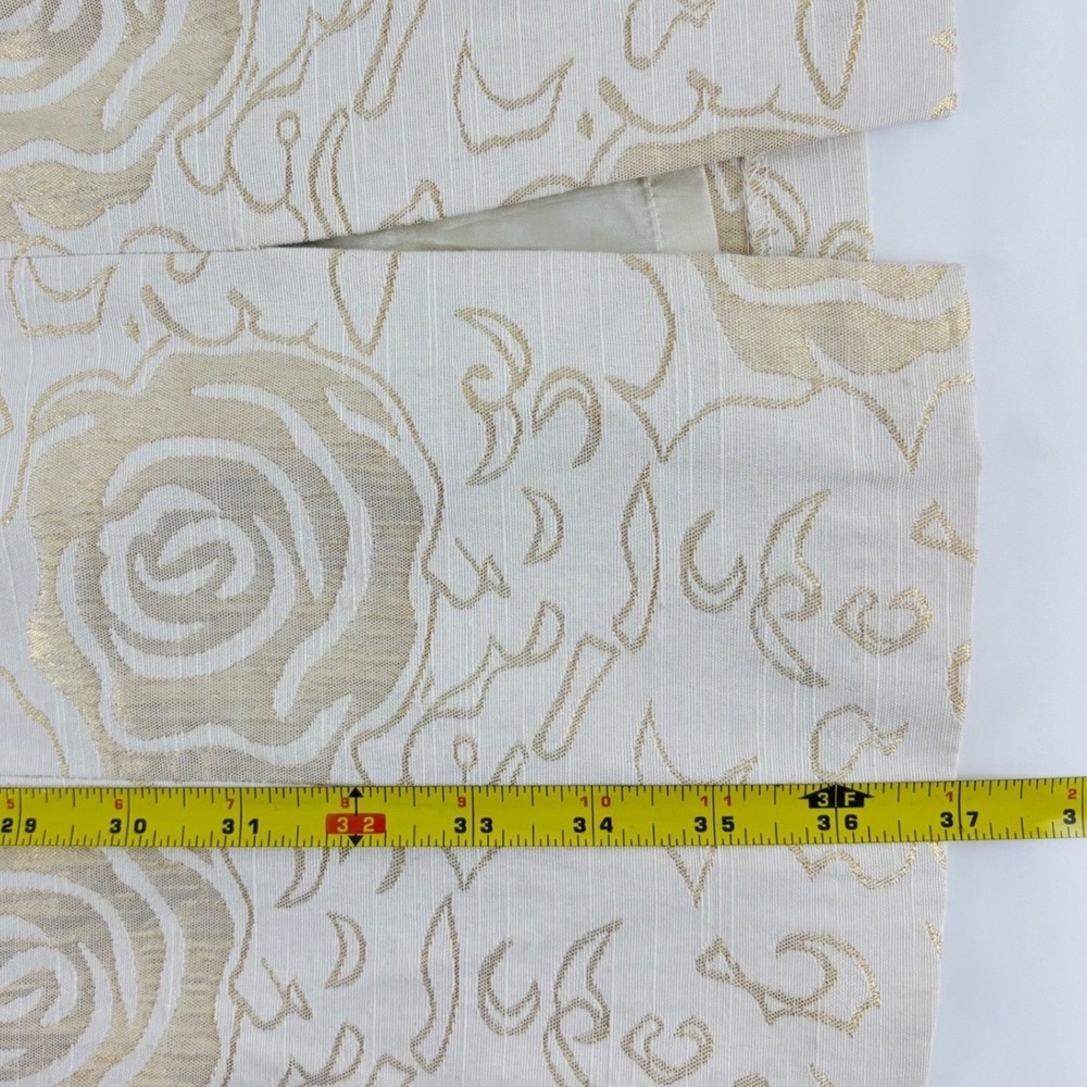 New Vertigo Paris Gold Floral Brocade Sheath Dress Metallic V-Neck Cocktail XS - Picture 12 of 12